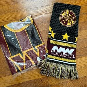 Washington Commanders Soccer Jersey & Scarf